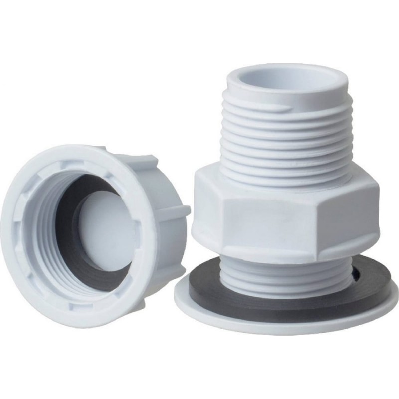 Сгон с упл. гайкой для резерв. ПЛАСТИК 3/4 П1308 