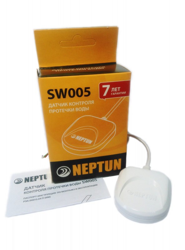 Датчик контроля протечки воды проводной SW005 Neptun 2м 