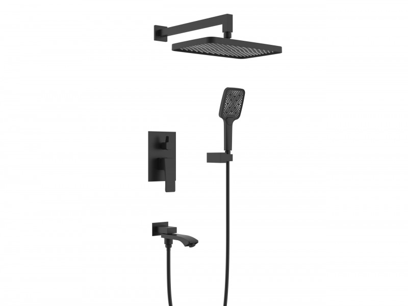 Raglo R01.27.06 Душевая система встраиваемая для ванны (черный) R01.27.06