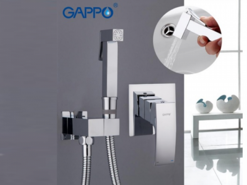 Смесители гигиенические белые. Смеситель с гигиеническим душем Gappo Jacob g7207-1. G7207-8 Gappo.