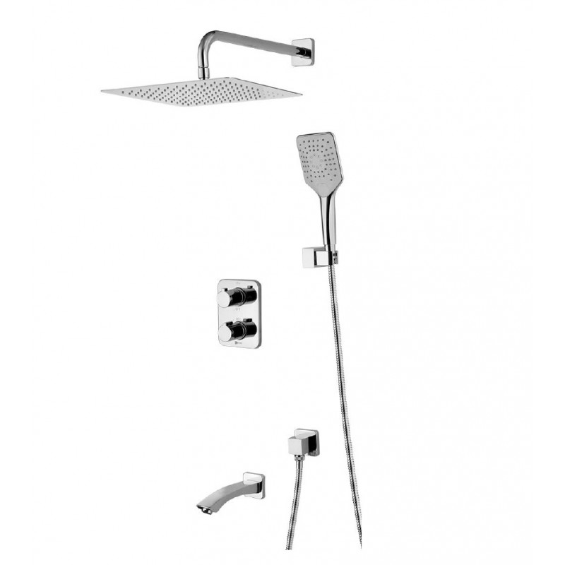 Смеситель термостатический для ванны и душа встраиваемый Lemark Yeti LM7842C LM7842C