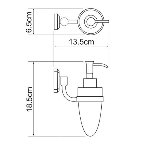 Wasser kraft Дозатор для жидкого мыла, К-3099 