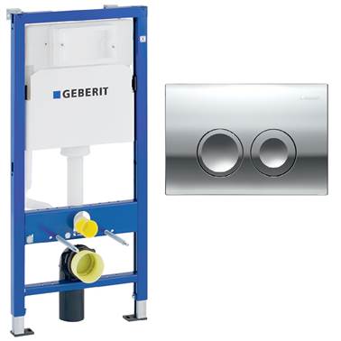 458.124.21.5 GEBERIT Delta25 (111.170.00.1 Инсталяция с бачком Delta 12 см, крепёж + 115.125.21.5 Кл 