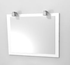 Зеркало "Верди" 76см, белый, декор.светильник 